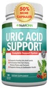 Uric Acid Flush - Herbal Uric Acid Cleanse Supplement - Dengan Tart Cherry, Seledness Seed Extract, Chanca Piedra, Cakar & Green Coffee Bean - Vegan - Support Galley dan Ginney Health