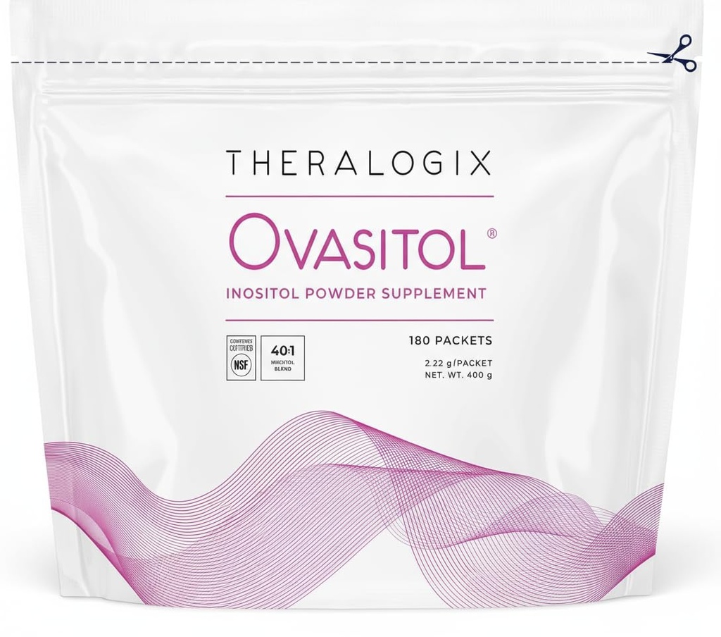 Theralogix Ovasitol Inositol Powder - 90-Day Supply - Myo- Inositol & D-Chiro Inositol untuk Hormone Saldo & Ovarian Fungsi Dukungan * - NSF Disertifikasi - 180 Paket