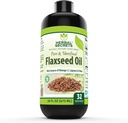 Herbal Secrets Organic Flaxseed Oil Suplemen 12.4, 16 Fl. Oz.
