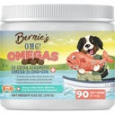 Bernie OMG! Omegas Chews for Dogs - 5X Extra Strength DHA + EPA, Fish Oil, Healthy Skin & Coat, Allergy Relief, Joint Supplemen (Pork Flavor)