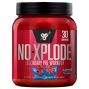 BSN N.O.-XPLODE Pra Workout Powder, Suplemen Energi untuk Pria dan Wanita dengan Creatine dan Beta- Alanine, Flavor: Blue Raz, 30 Hamba