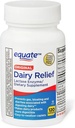 Caplet Dairy Relief, Asli, Lactase Enzyme, 120 Pil dengan Equate (Paket 1) + Sticker