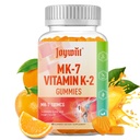 Vitamin K2 MK-7 Gummies 100mcg, Tambahan Kekuatan K2 Vitamin untuk Dukungan Bone & He-Art, Flavor Orane Chewable, Non GMO, Vegan, 60 Gummies