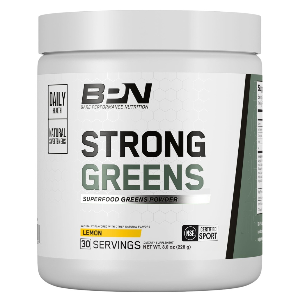 BAE PERFORMANCE NUTRITISI, BPN Greens Superfood Powder, Lemon, 30 Servis