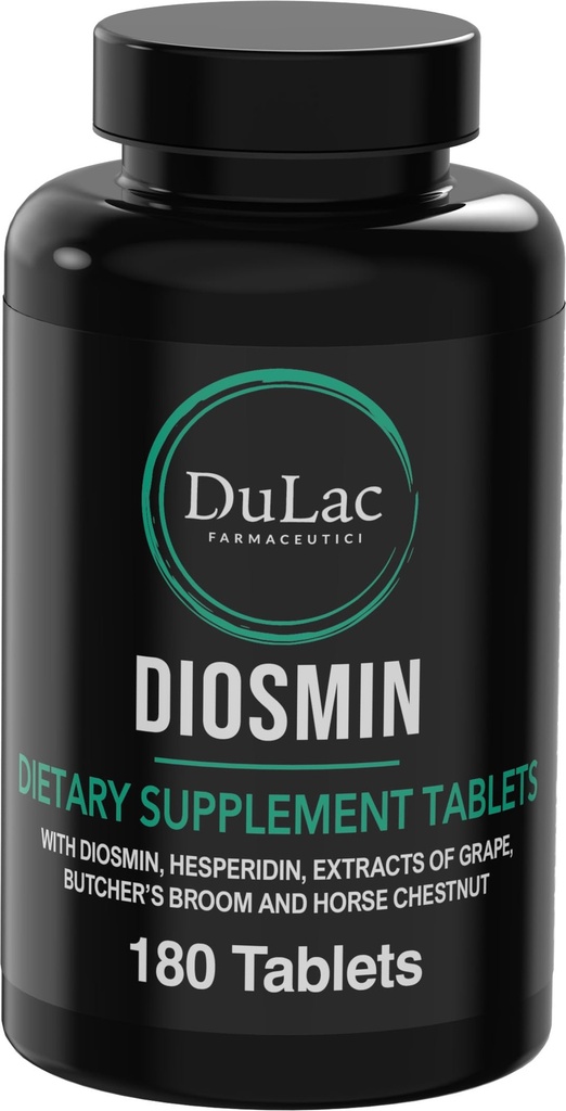 Dulfic - Diosmin Hesperidin 1000mg Dietary Supplement 180 Tablet, Enriched with Horse Chestnut Extract and Butchers Broom