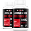 1600mg Fadogia Agrestis Tongkat Ali Suplemen, Fdogia Agrestis Ekstrak untuk Pria dengan Ashwagandha - Kekuatan Maksimum, 120 Softgels