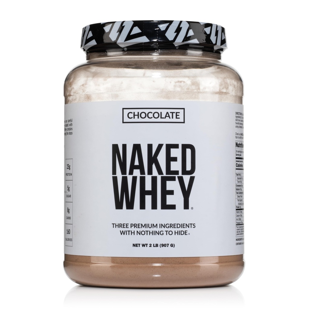 Chocolate Cokelat Naught - hanya 3 Ingrediens - Serbuk Whey Whey Fed, Coklat Organik dan Gula Organik, Tanpa GMO, Tanpa Soy, dan Gluten Bebas - 24 Servis