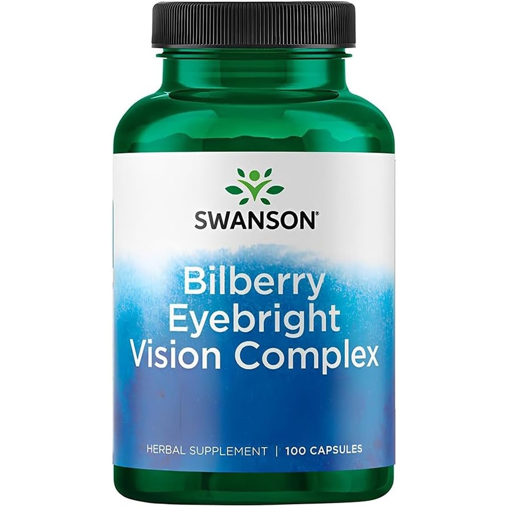 Swanson Bilberry Eyebright Vision Complex (100 Kapsul)