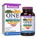 Bluebonnet Nutrition Men 's One Vegetable Capsule, Whole Food Food, K2, Organic, Energy, Vitalitas, Non-GMO, Gluten, Soy & Milk Free, Kosher, 3 Month Supply, 90 Count