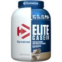 dymatize Elite Casein Protein Powder, Cookies & Cream, 100% Miveloft Casein, 25g Protein, 5.4g BCAAs, 2.3g Leucine, Slow Absorbing for Overnight Muscle Recovery, 4 lb (53 Pelayan)