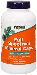 Sekarang Makanan Penuh Spectrum Mineral, 240 caps (3 Pack)