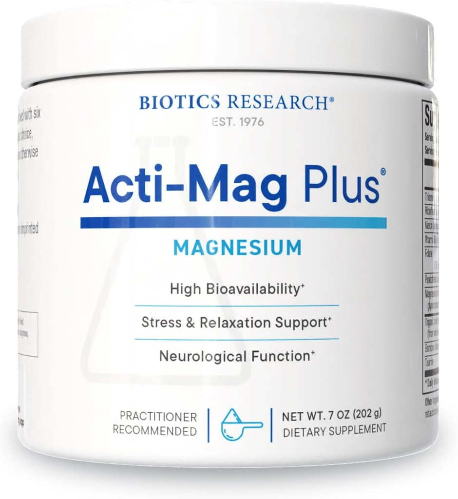 Aktifitas Penelitian Biotik - Mag Plus Sangat Bioavailable Pounded 400mg Magnesium Formula, 5g / Serving, Optizes Stress Response, Promotes Relaxation, Healthy Energy Levels, Muskular Comfort 7 Oz