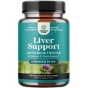 Natures Craft Liver Cleanse Detox & Repair 120 Capsules - Herbal Liver Dukung Suite Thistle Sutra Marin Milk Thistle Suplemen dengan Dandellion Root, Choline, Beetroot & Artichoke Extract