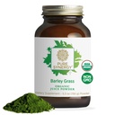 PURE SYNERGY Organic Barley Grass Dewder 124; Chlorofil-Rich Greens Powder 124; Organic Cold- Menekan Barley Grass Juice 124; untuk Energy, Detox, dan Ditraffic Dukungan (5.3 oz.)