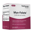 Fairhaven Health Folate and Myo Inositol Powder for Women - 1 Per Day, Father Fertility Suplement, Ovarian Health and Egg Quality - 2000 mg Myo- Inositol dan 333 mcg Methyfolate - 30 Stick Packs