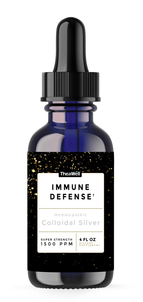 Colloidal Silver 1500 PPM, Super- Power Concentration, Ammune Pertahanan, Tinggi Tingkat Protein Perak (4.00 Fl Oz, 4.00, Fl Oz) by Theewell