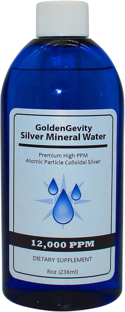 12.000 PPM Bioactive Atomic Colloidal Silver, 8 oz 124; None-Toxic, Non-GMO Telusuri Suplemen Imunitas Mineral