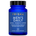 Suplemen Enzyme dan Progitive FRISKA Men 's Daily Digetical Enzyme, Dukungan Natural untuk Kesehatan Digetical Pria, Bloating, Gas, Relief Intervention, Support Gut Health, Lactase dan B-Vitamin, 30 Kapsul