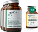ALGAECAL Plus Bundle - Free 4 in - 1 Vitamin D3 Lengkap & Red Algae Calcium dengan 16 Bone- Pendukung Nuklir, secara klinis Didukung untuk Meningkatkan Density Bone & Boost Immune System