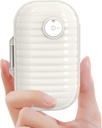 Travel Pill Organizer, 7 Day Portable Pill Case, Small Pill Box for Pocket Portable Medicine Container (Pearl White, 1 Pack)