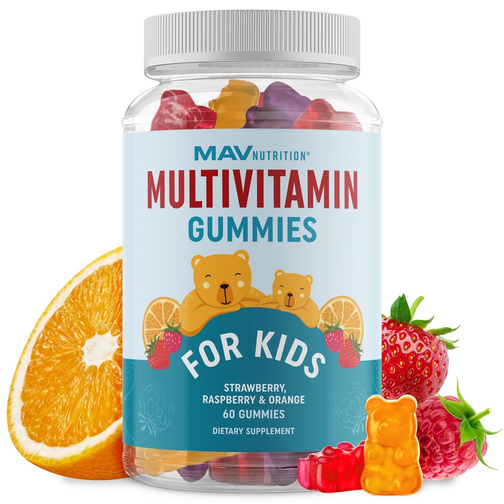 Kids Multivitamin Gummies 124; Vitamin A, B, C, D & Zinc for Imunity, Growth & Development 124; Daily Multivitamin for Children Ages 2 + Ages 24; Nor-GMO, Third- Party Teated Frupty Supplement