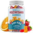 Kids Multivitamin Gummies 124; Vitamin A, B, C, D & Zinc for Imunity, Growth & Development 124; Daily Multivitamin for Children Ages 2 + Ages 24; Nor-GMO, Third- Party Teated Frupty Supplement