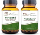 MD Prescriptions PureBiotic and ProbioZyme Bundle - Digeptical & Gut Health Suplemen - 60 Capsules / 90 Capsules