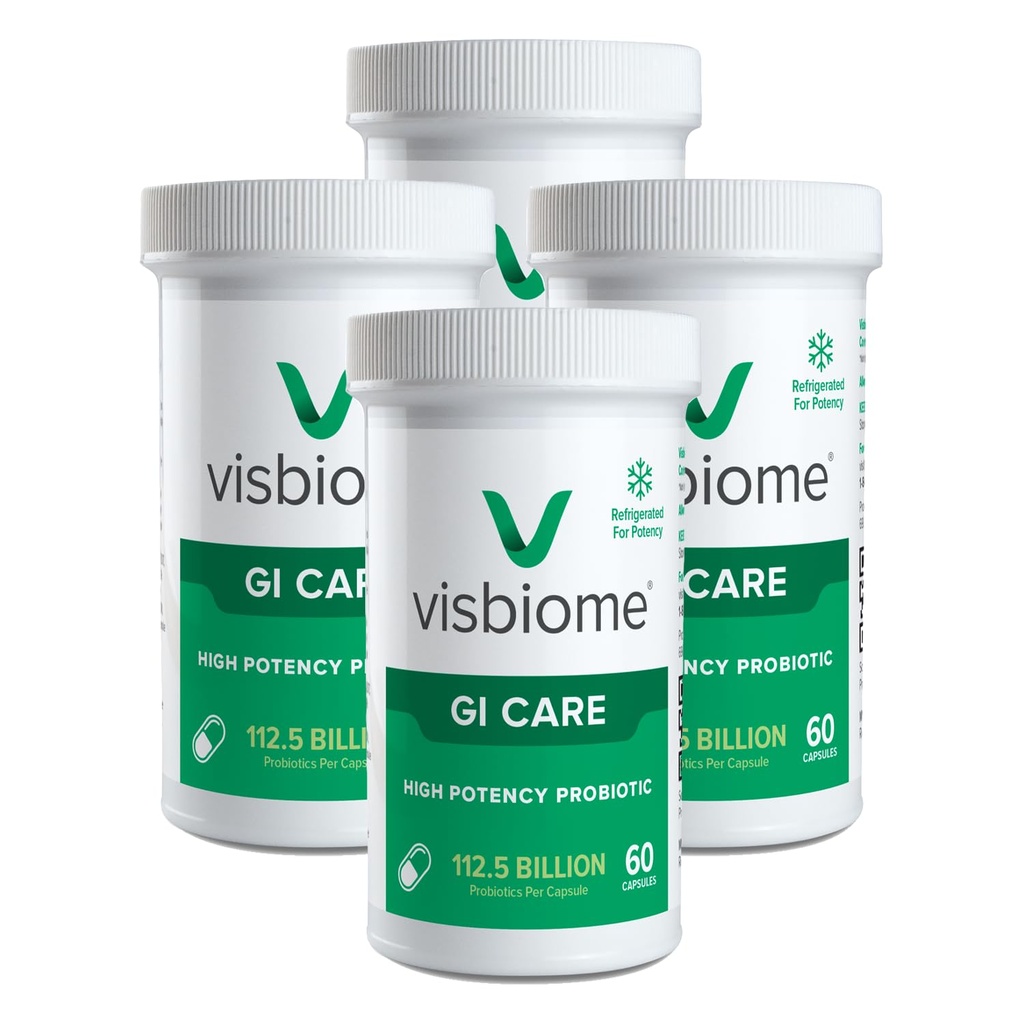 Visbiome ® GI Care - Probiotic Potency High - 112.5 Milyar CFU Live Progities, Asli De Simone Formulasi, Dibuat di Amerika Serikat, 240 Kapsul.
