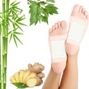 Limphatic Drainage Ginger Foot Pads 50 Pads - Ginger Oil Foot Patch Deep Cleansing Sleep Aids Relieve Stress and Fatigue Improve Sleep Quality