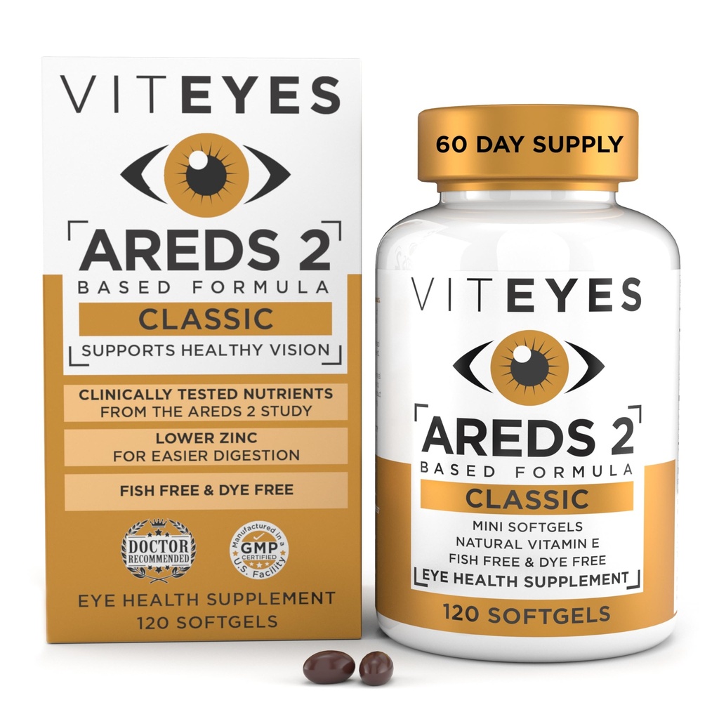 VITEYS ® AREDS 2 Softgels, 120 Count - Single Daily Dose Eye Vitamin