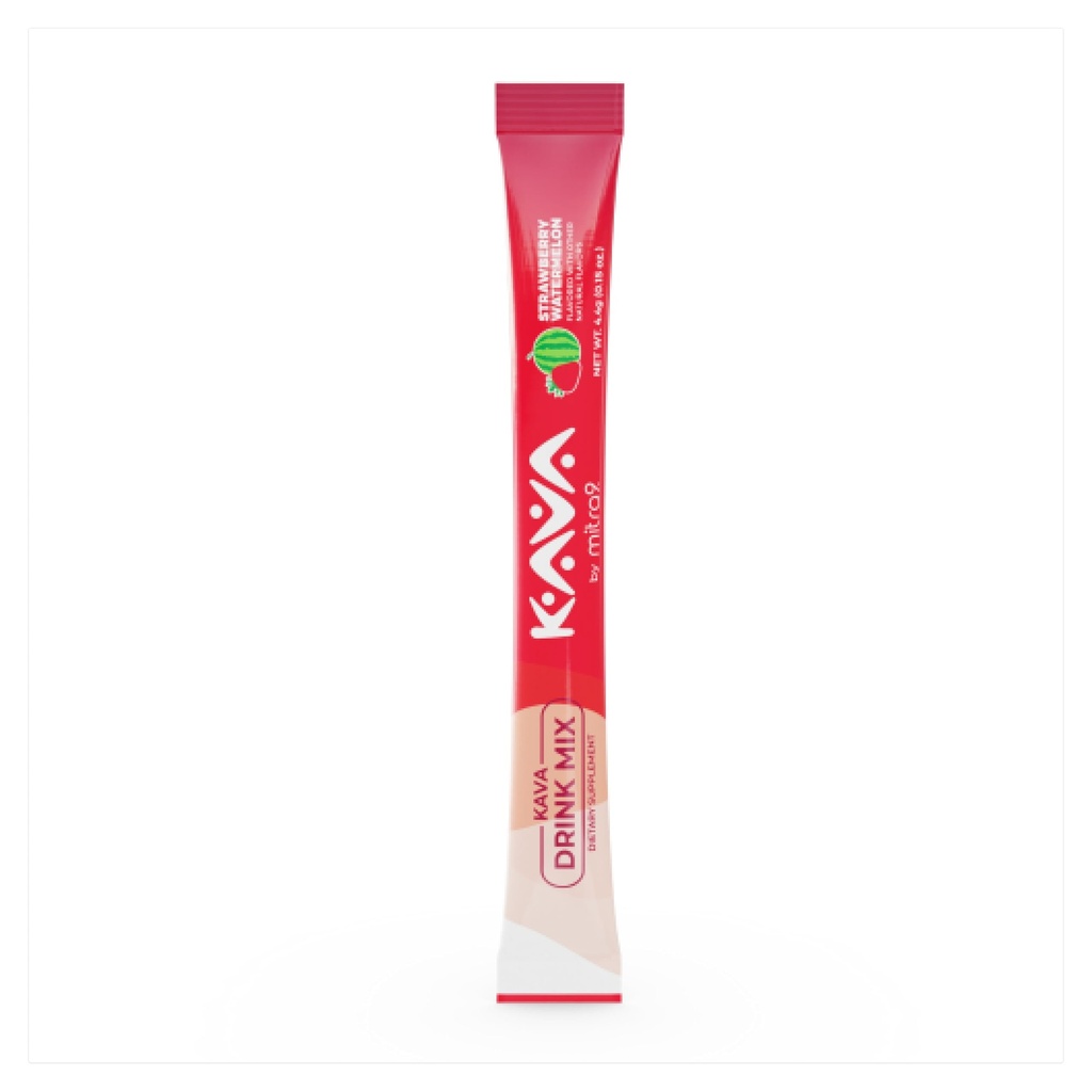 Mitra9 Kava Powder RelaxPak - Strawberry Watermelon Kava Extract Pawder Pawet 12.4; Mood Enhancer 124; Plant Based 124; Proposes Natural Calm & Clarity 124; Easy Open Singling Stick (5)