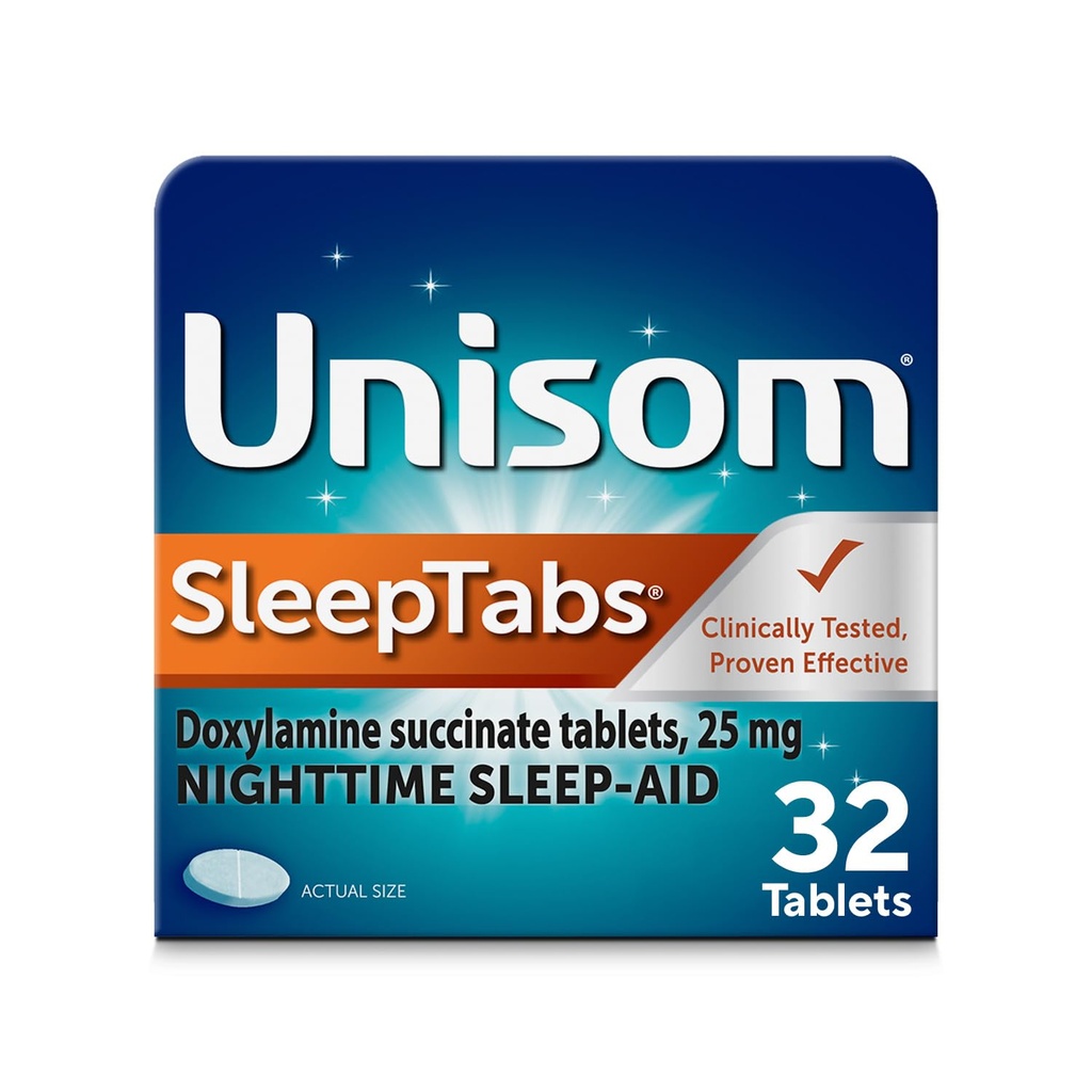 Unisom SleepTAbs, Nighttime Sleep- aid, Doxylamine Succinate, 32 tablet
