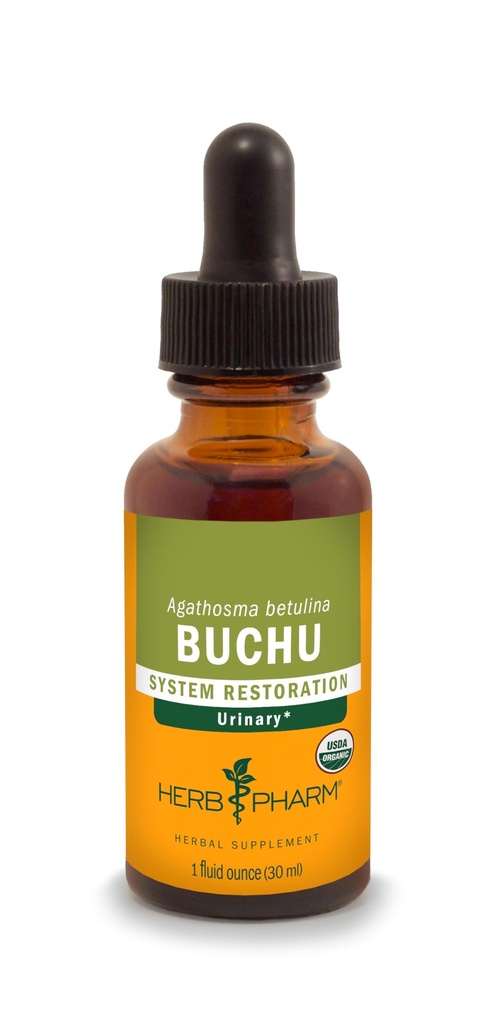 Herb Pharm Certified Organic Buchu Extation for Urinary System Support, 1 Fl Oz