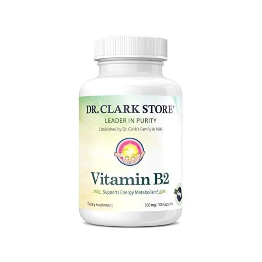 Dr. Clark Vitamin B2 Tambahan, 300 mg, 100 Grantin Kapsul