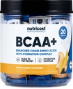 Nutricost BCAA + Hydration Peach Mangga Flavor (20 Stickpacks) - Branched Chain Acids dengan Kompleks Hidration - Gluten- Bebas, Non-GMO