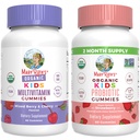 MaryRuth Organics gummies for Kids- Multivitamin (Mixed Berry & Cherry), & Probiotic (Strawberry) 124; USDA Organik, No Gelatin! 126; Vitamin untuk Kebal, Kesehatan Gut, & Overall Wellness 124; Vegan, Non- GMO