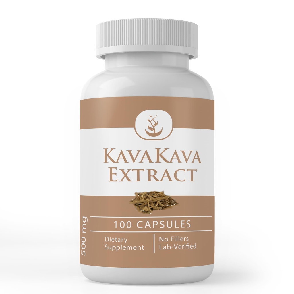 Ekstrak Kava Kava PURE ORIGINAL, (100 Kapsul), Tidak Ada Addosisitives Atau Fillers, Lab Verified