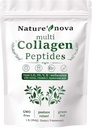 Alam Nova Multi Collagen Peptides Powder - Tipe I, II, III, V, X dengan Biotin, Acid Hyaluronic, Vitamin C - Unflamited, Easily Dipecahkan, Non-GMO