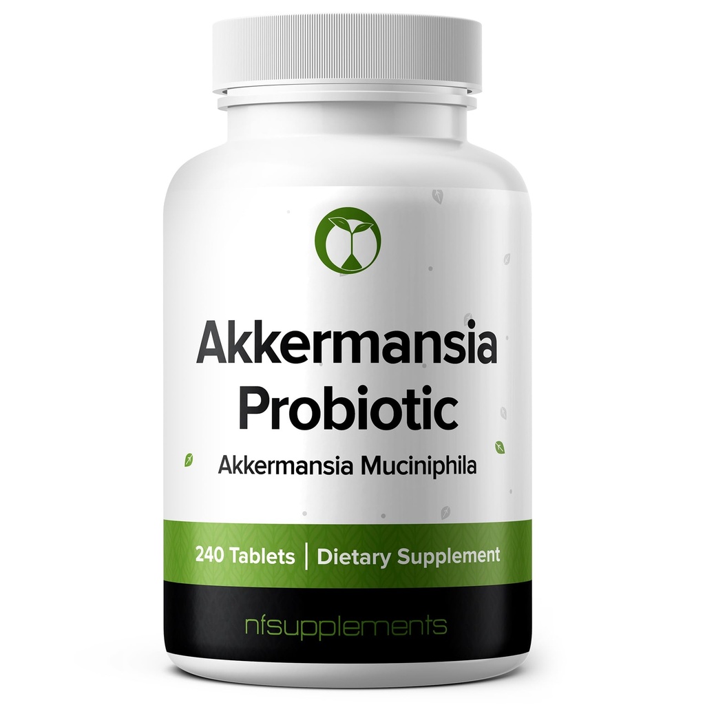 Akkermansia Muciniphila Probiotic Suplemen 240 Tablet 100 Juta Provinsi AFU untuk Pria & Women Support Intestinal Digetical Kesehatan (240, Akkermansia Muciniphila)
