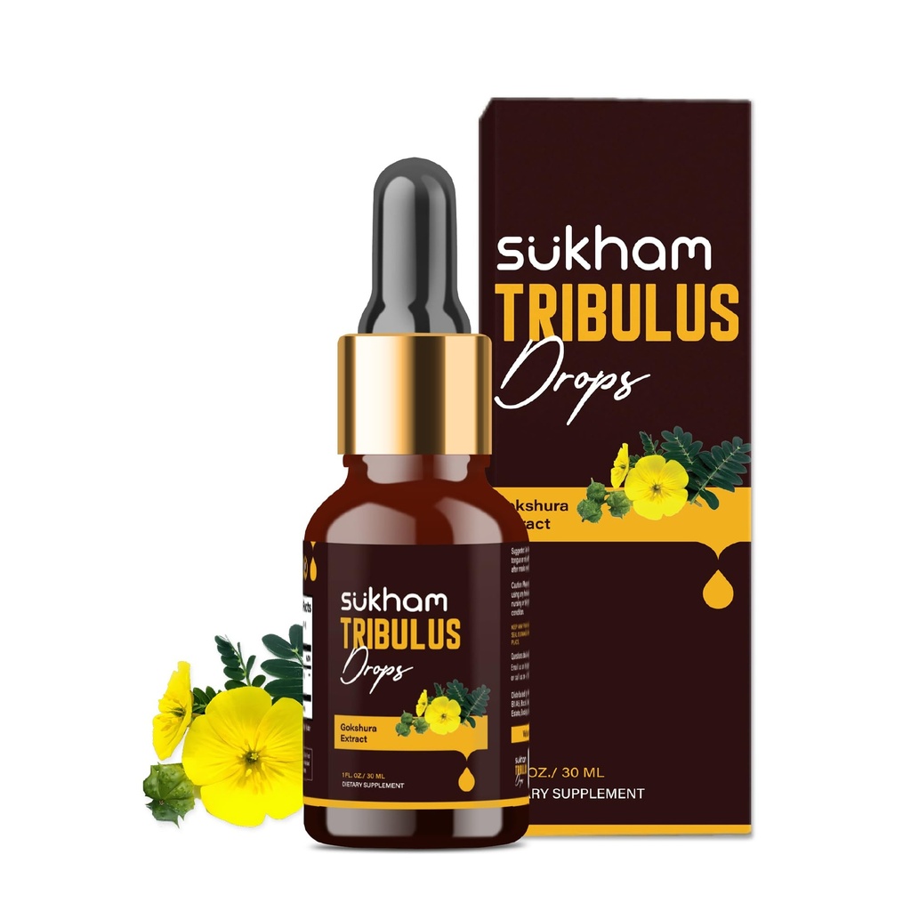 Tribulus Terrestris Liquid Drops TTTT-120 Tribulus Ekstrar 124; 3 Party Lab Testing 124; untuk Recovery & Performance- 1 FL.OZ (40 Servings) dengan Saponins & Flavonoid, Alcohol- Free Liquid Konsentrasi