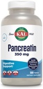 KAL Pankretin 350mg, Digeptical Enzymes for Women and Men, Pankreatic Enzimes for Digetical Health Support, Gluten Free, Non-GMO, Rapid Disintegration, 60- Day Affitee, 500 Pelayan, 500 Tablet