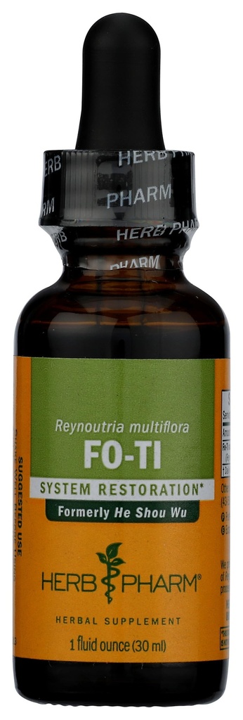 Herb Pharm He (Ho) Shou Wu Cair Ekstrak untuk Musculoskeletal System Dukungan - 1 Ounce