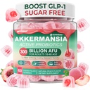 Akkermansia Progities Gummies dengan Prestica Fiber, 300 Milyar AFermansia Muciniphila, dengan Polyphenol Fruits, Resistant Starch, Vitamin A D3 B2 untuk Metabolisme, Digetical & Gut Health, 1Pack
