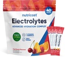 Kompleks Elektrolit Nuklir, Fruit Punch Flavored, 40 Stickpacks - Advanced Hydration Complex