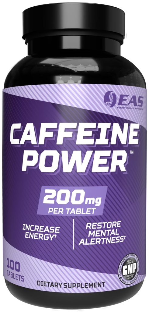 EAS Caffeine Power 200 mg = 124; Caffeine Pill: