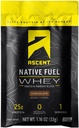 Ascent Native Fuel Whey Protein Powder - Chocolate - 15 Paket Serving Tunggal