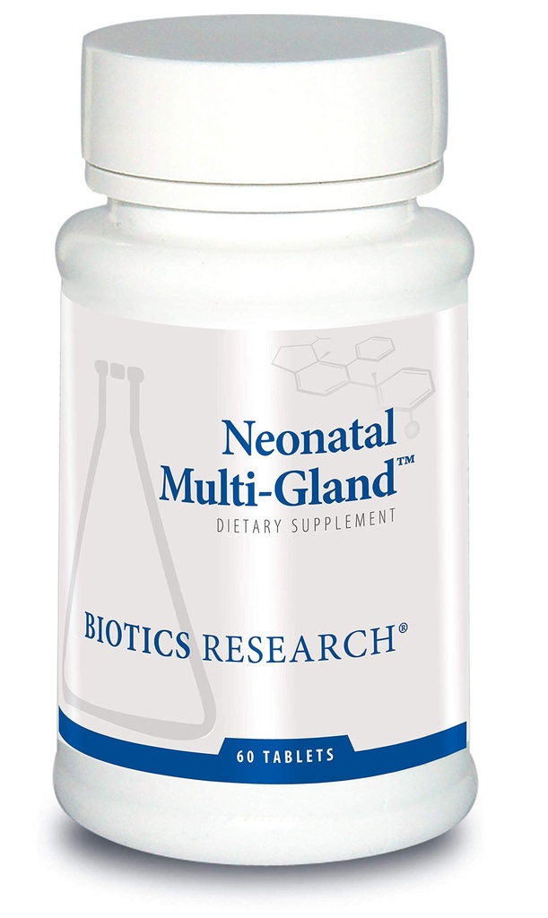 Riset Biotika Neonatal Multi- Gland ™ Mencampur Konsentrat Organ dan Glandular, Terapi Spectrum Broad, Spleen, Heart, Pankreas, Kidney, Brain Liver, Adrenal, Thymus, Pituitary atau Hypothalamus 60 Tabs
