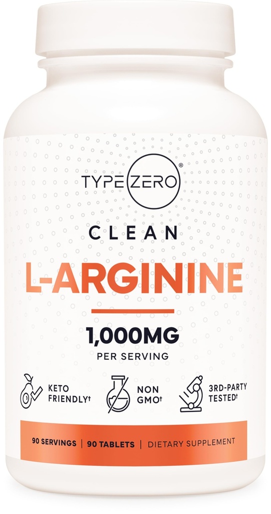 Tipe Titik L- Arginine 90 Tablet 1.000 mg per Serving - Non- GMO