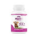 Ekstensi Kesehatan Multivitamin dan Tablet Mineral untuk Anjing & Puppy, 180 Tablet - Imune, Divalry, Dukungan Gabungan, Coat & Skin Health