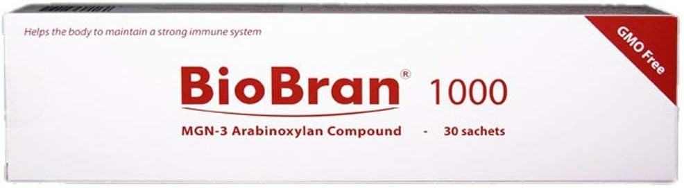 BioBran MGN-3 - Sangat Efektif Sistem Booster Ammune, dari Breaking Down Rice Bran dengan Enzymes dari Jamur Shitake (1000 mg, 30 Sachets) Dibuat di Jepang, Free DHL Express Shipping Worldwide
